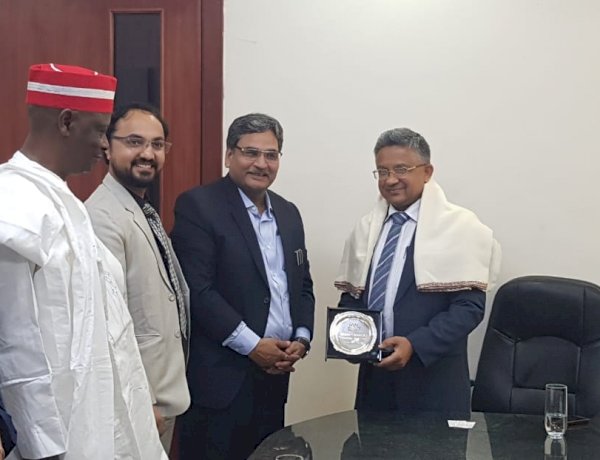 Meeting with Indian high commissioner in Nigeria