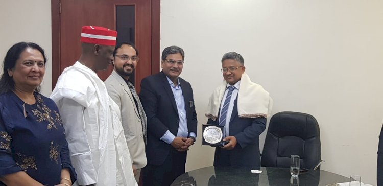 Meeting with Indian high commissioner in Nigeria