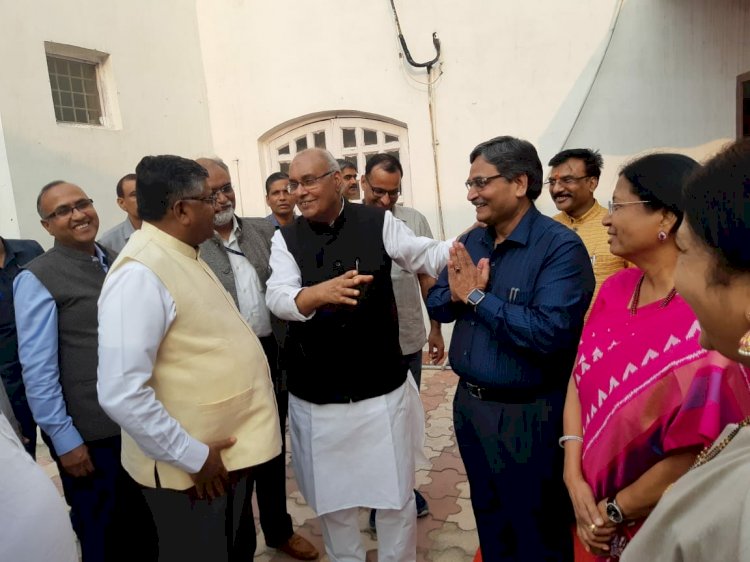 With Shree Ravi shankar Prasad Hon’ble law minister of india.