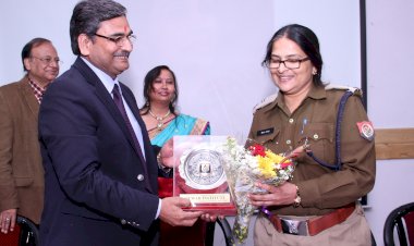Awarded with Smt. IPS Kiran Yadav