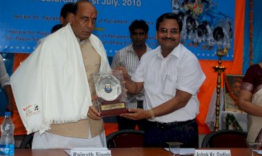 Awarded with  Sh. Rajnath Singh, Minister of Defence