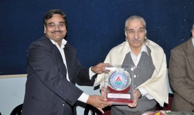 Awarded with  Prof. S.K. Kak, ViceChancellor of Mahamaya Technical University, Noida