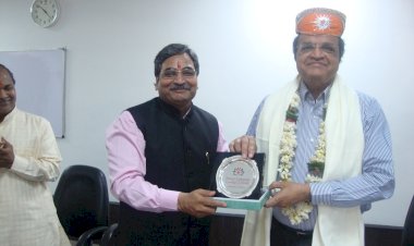 Awarded with Prof. V. N. Rajasekharan Pillai, Former Chairman of UGC