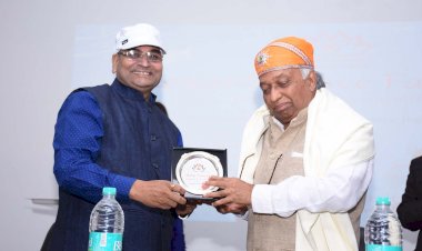 Awarded with Sh. Vijay P. Bhatkar, Chancellor of the Nalanda University