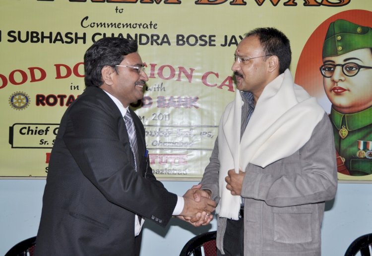 with Sh. Raghubir Lal, IPS Officer,  Ghaziabad