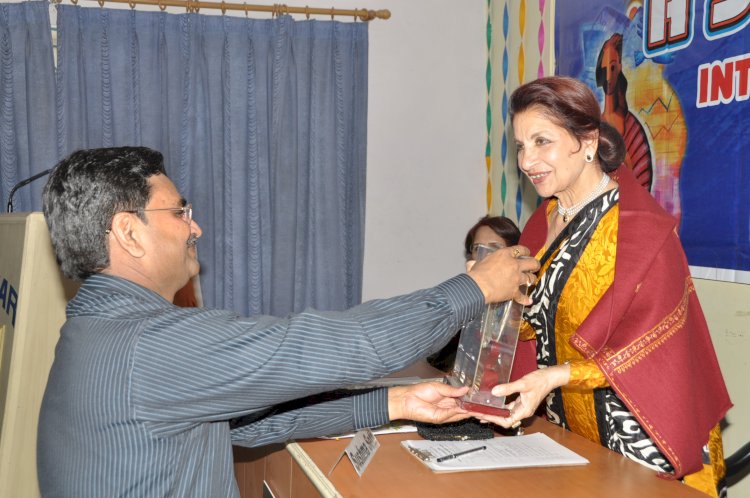 Awarded with  Smt. Sushma Seth, Film and Television actress