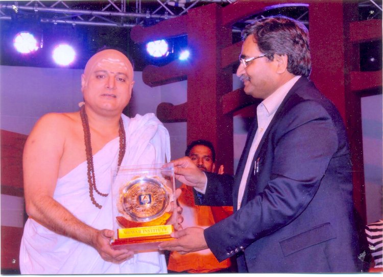 Awarded with  Sh. Manoj Joshi, Indian Film and Television Actor