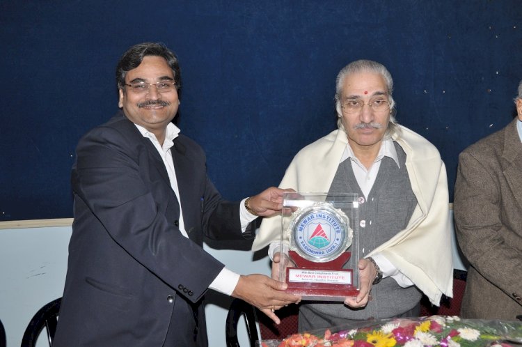 Awarded with  Prof. S.K. Kak, ViceChancellor of Mahamaya Technical University, Noida