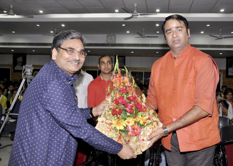 Awarded with  Sh. Sangeet Singh Som, Member of Legislative Assembly