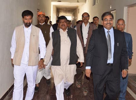 Awarded with  Sh. Jual Oram, Member of the Lok Sabha