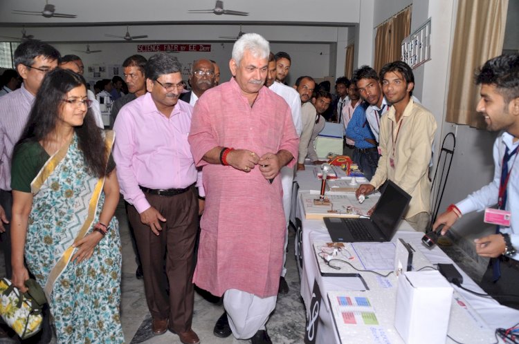 Awarded with  Sh. Manoj Sinha, Former Minister of Railways of India