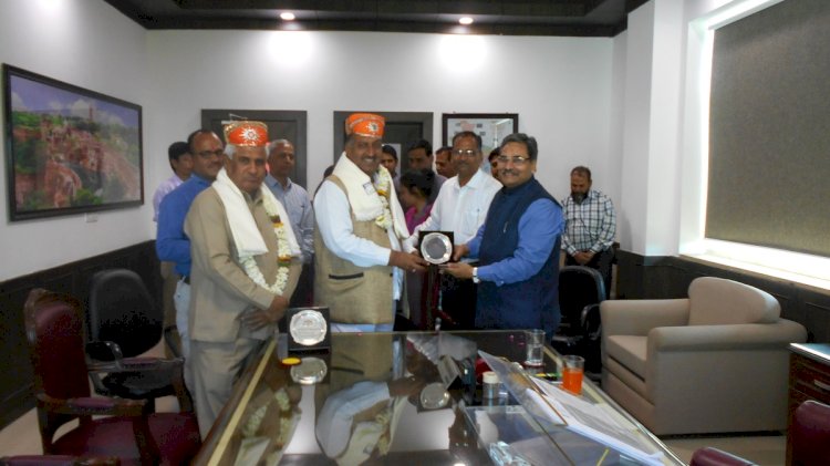 Awarded with Sh. Ashok Kumar Navalakha,  Ex MLA Nimbahera