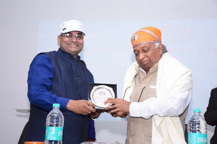 Awarded with Sh. Vijay P. Bhatkar, Chancellor of the Nalanda University