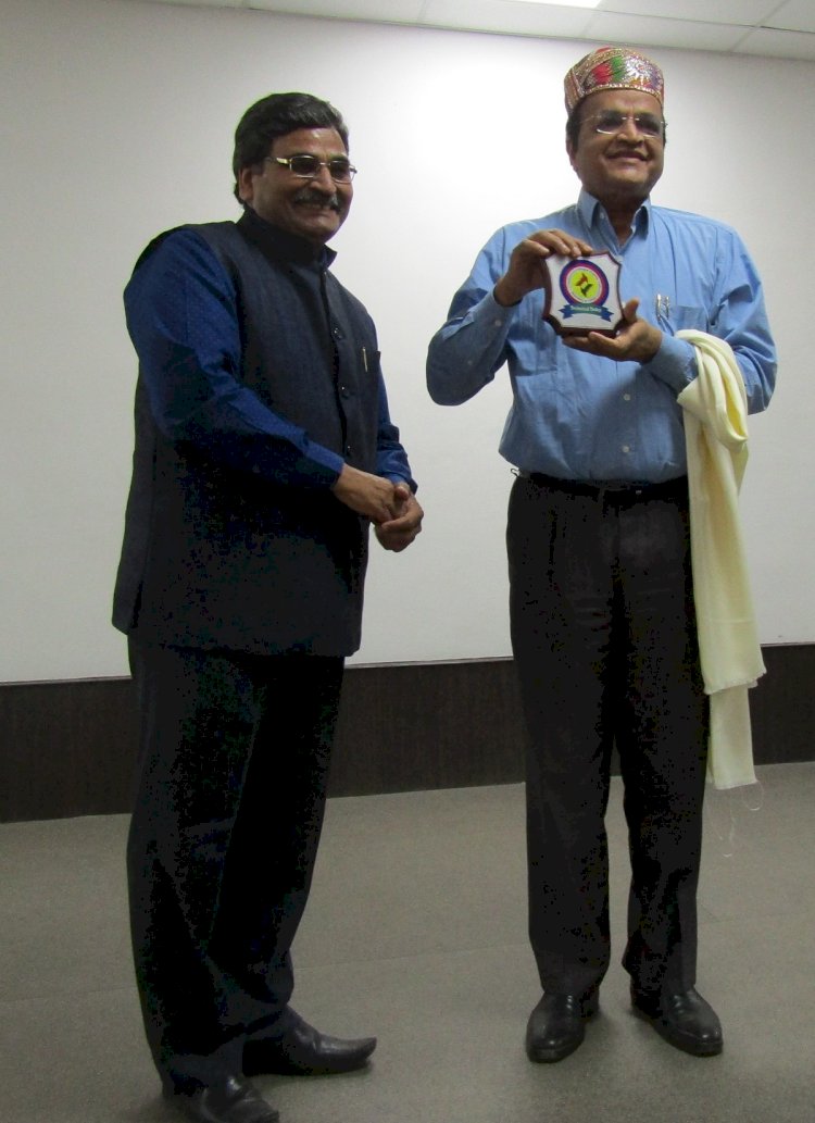 Awarded with Prof. V. N. Rajasekharan Pillai, Former Chairman of UGC