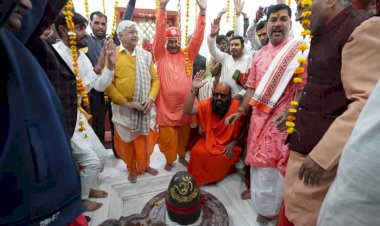 Inauguration of Shiv Mandir at Mewar University, Campus, Chittorgarh.