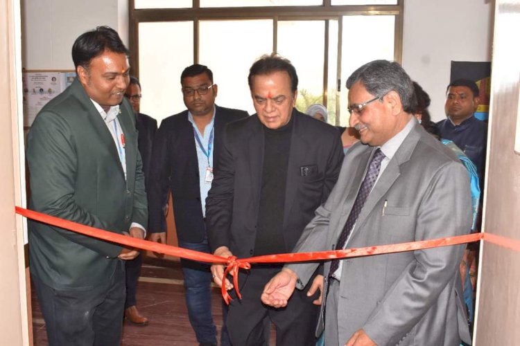 Visit of Dr. J.C Chaudhry, Chairman of Aakash Education Services Ltd. (AESL) at Mewar University Campus (Chittorgarh).