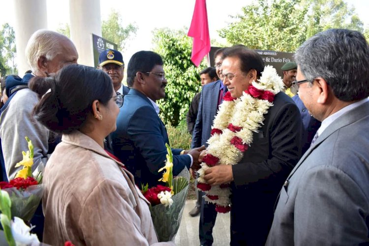 Visit of Dr. J.C Chaudhry, Chairman of Aakash Education Services Ltd. (AESL) at Mewar University Campus (Chittorgarh).