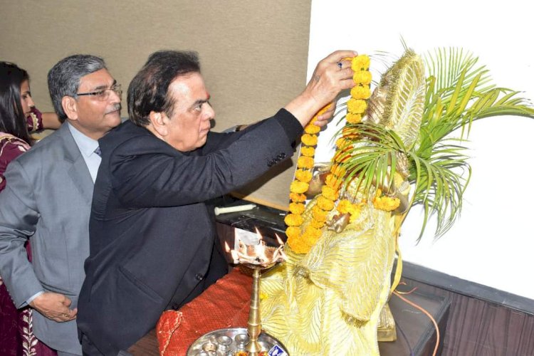 Visit of Dr. J.C Chaudhry, Chairman of Aakash Education Services Ltd. (AESL) at Mewar University Campus (Chittorgarh).