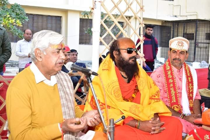 Inauguration of Shiv Mandir at Mewar University, Campus, Chittorgarh.