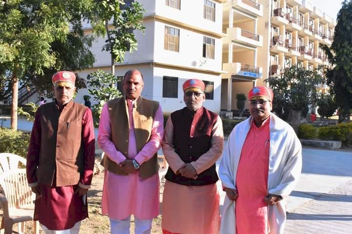 Inauguration of Shiv Mandir at Mewar University, Campus, Chittorgarh.