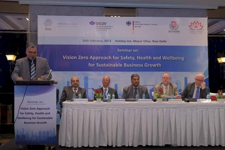 Mewar University launches business seminar aiming zero accident, zero harm to workers.