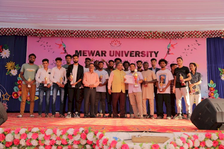 Visit of Mr. Deepak Vohra Indian Ambassador at Mewar University on the Felicitaion Ceremony of Unifest - 2023.