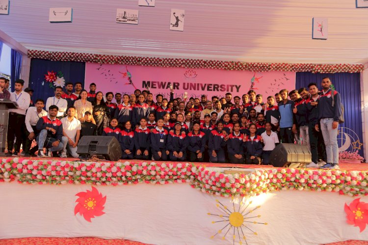 Visit of Mr. Deepak Vohra Indian Ambassador at Mewar University on the Felicitaion Ceremony of Unifest - 2023.
