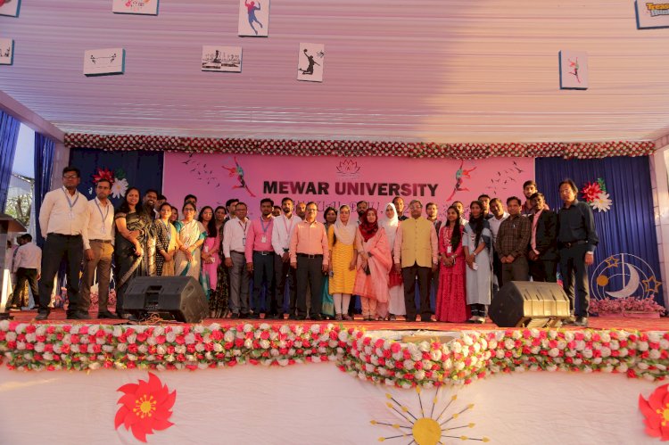 Visit of Mr. Deepak Vohra Indian Ambassador at Mewar University on the Felicitaion Ceremony of Unifest - 2023.