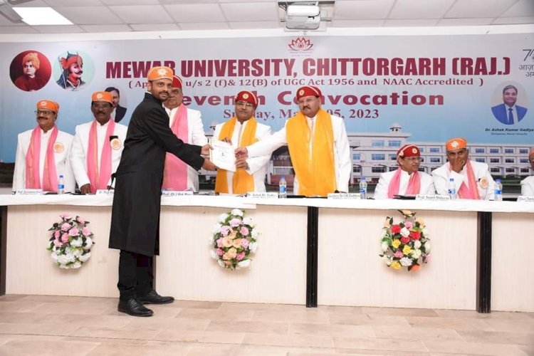 Mewar University celebrated its 7th Convocation ceremony with Joy !