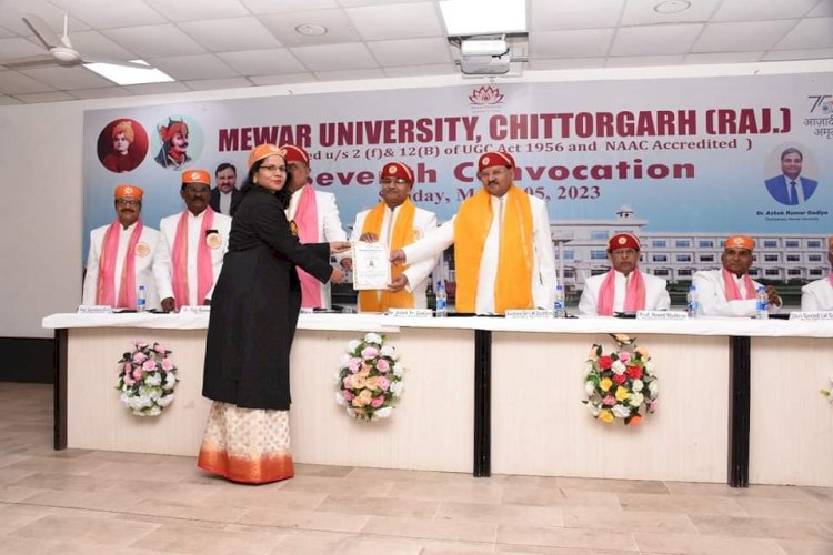 Mewar University celebrated its 7th Convocation ceremony with Joy !