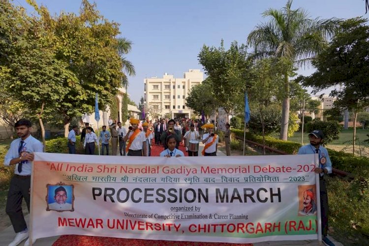 Mewar University is Organizing an "All India Debate Competition".