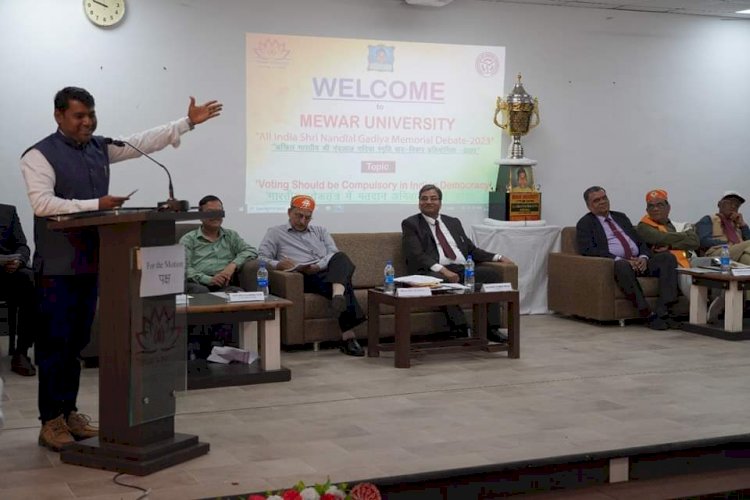 Mewar University is Organizing an "All India Debate Competition".