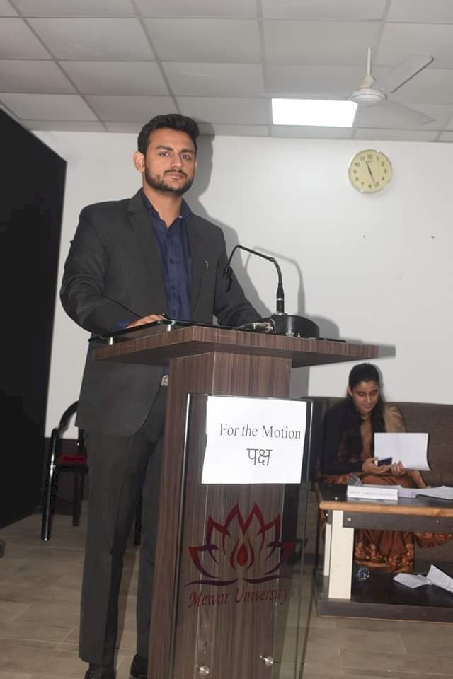 Mewar University is Organizing an "All India Debate Competition".