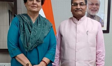 Meeting with Chairman of National Commission for Women, Ms. Rekha Sharma Govt. of India.