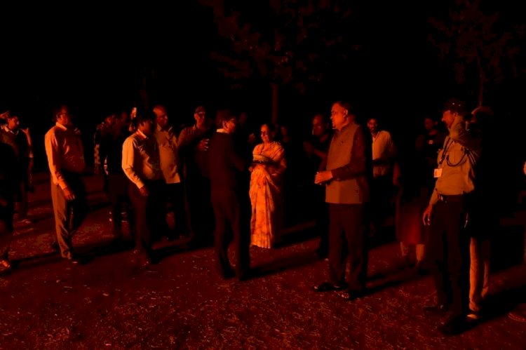 Holika Dahan program organized at Mewar University.