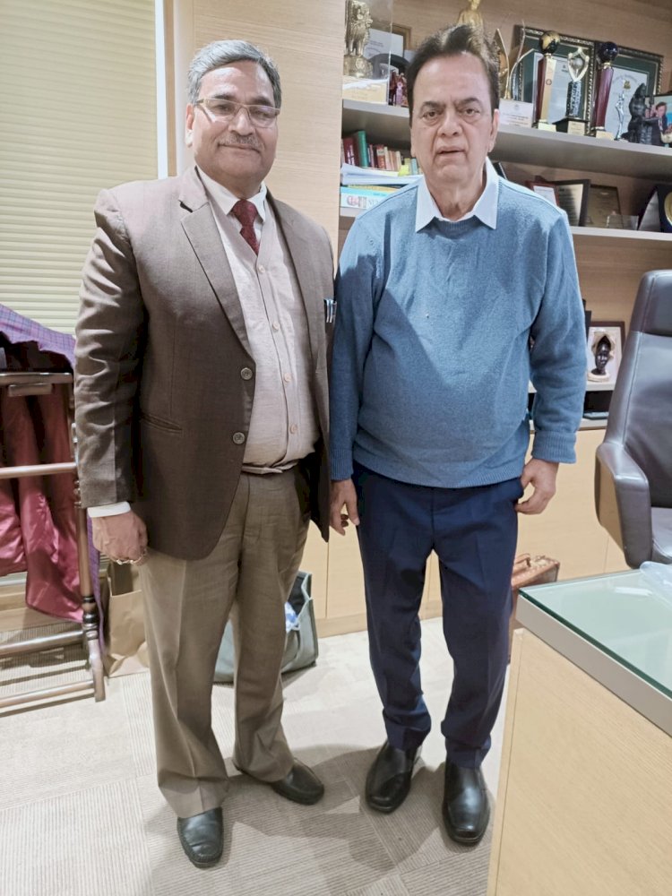 Meeting with Dr. J C Chaudhary renowned educationist and numerologist.